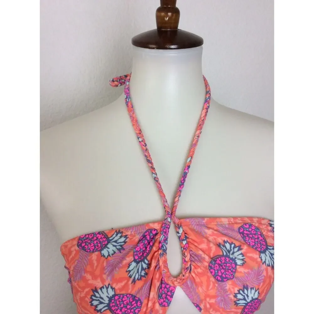 American Eagle Outfitters Swim Bikini Top Floral Padded Swimwear